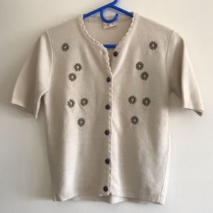 Vintage short sleeve sweater